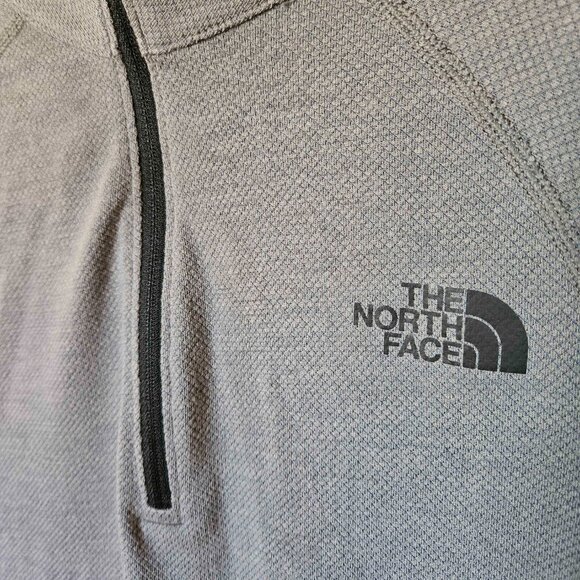 The North Face Quarter-Zip Shirt | Women's Size Large | Flashdry | Gray - Picture 2 of 8
